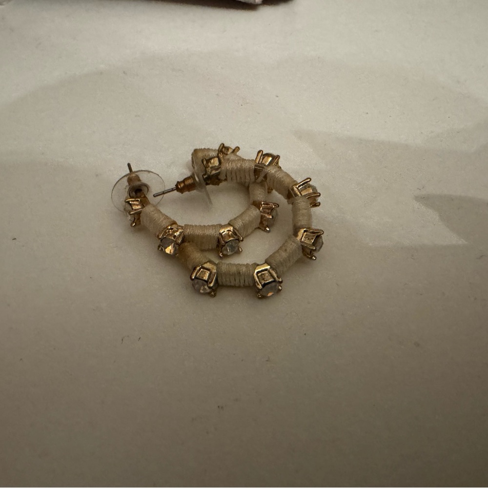 Express White Statement Earrings